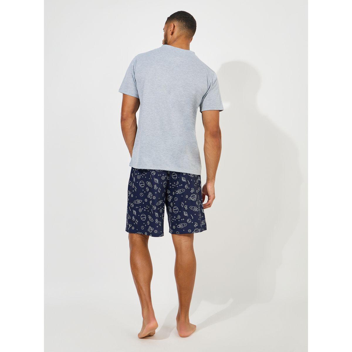 شورت مطبع بالكامل مع تيشيرت بجيب على الصدر-men-clothing-nightwear-sets-image-4
