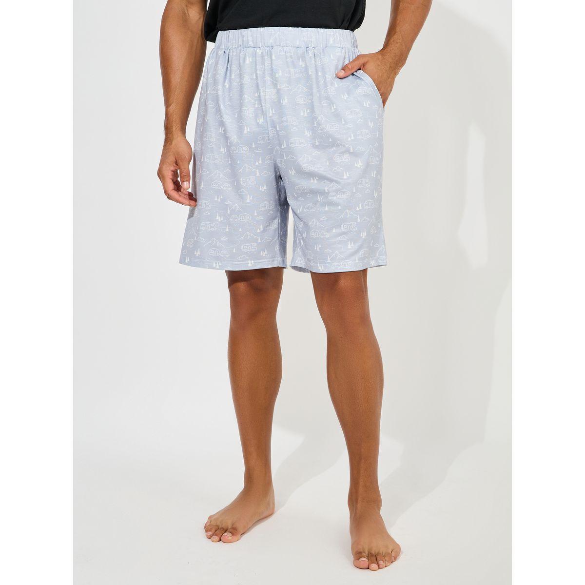 Styli Unwind Graphic Print T-Shirt & AOP Shorts Set-men-clothing-nightwear-sets-image-5