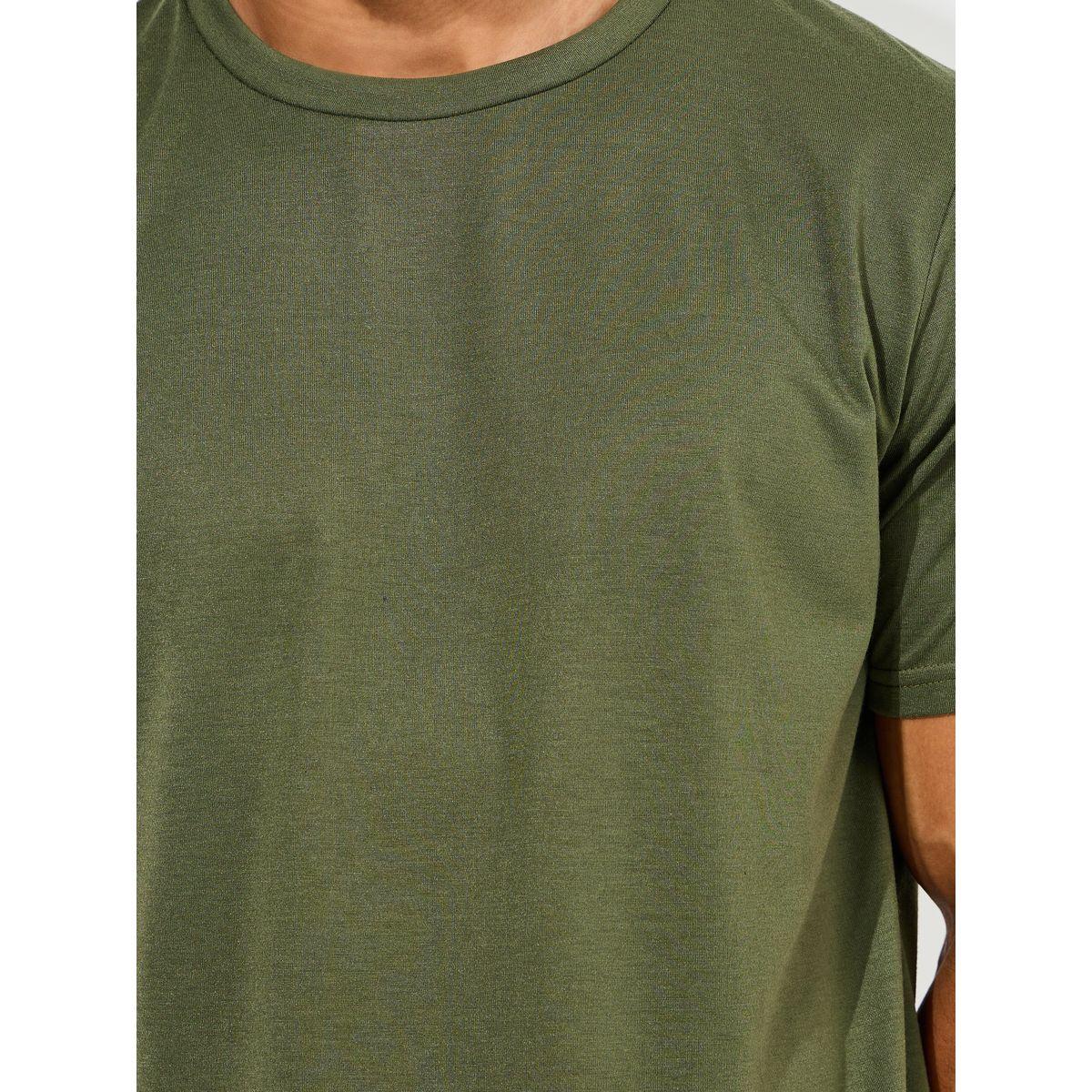 Styli Unwind Back Slogan Print T-Shirt & Solid Shorts Set-men-clothing-nightwear-sets-image-4