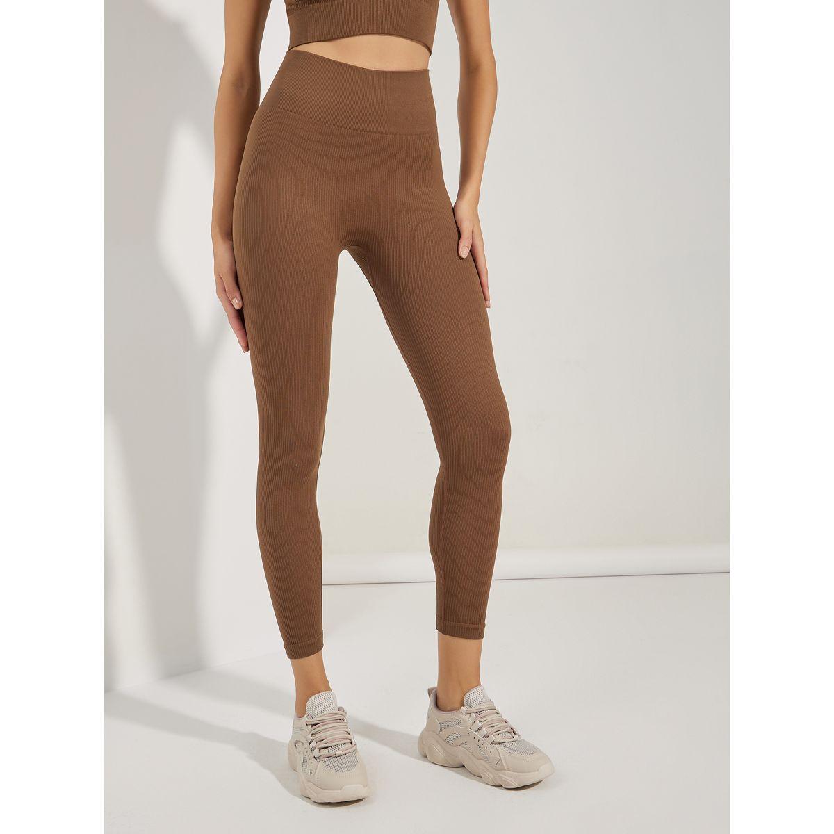 Styli Active Ribbed V Neck Crop Top & Leggings Set-sports-women-clothing-trackpantsandtracksuits-image-4