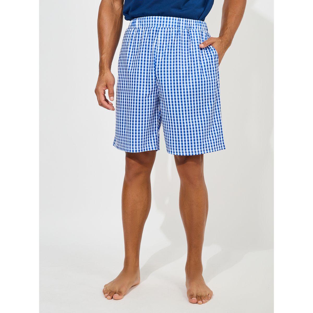 مجموعة من شورت مع تيشيرت بطبعة كتابة-men-clothing-nightwear-sets-image-5