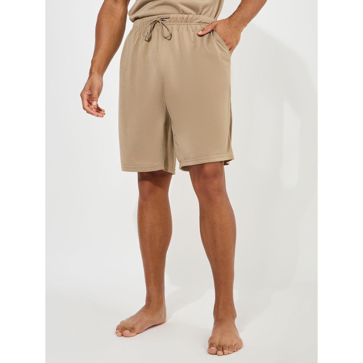 Styli Unwind Contrast V Neck T-Shirt & Short Set-men-clothing-nightwear-sets-image-5