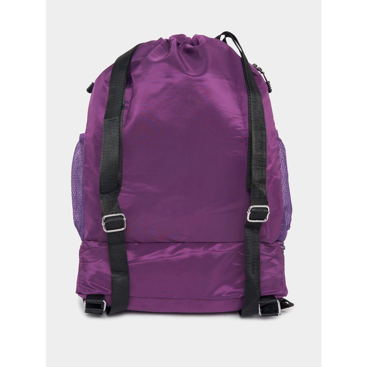 شنطة ظهر مخططة مع جيب بتفاصيل شبكية-women-bagsandwallets-backpacks-image-3