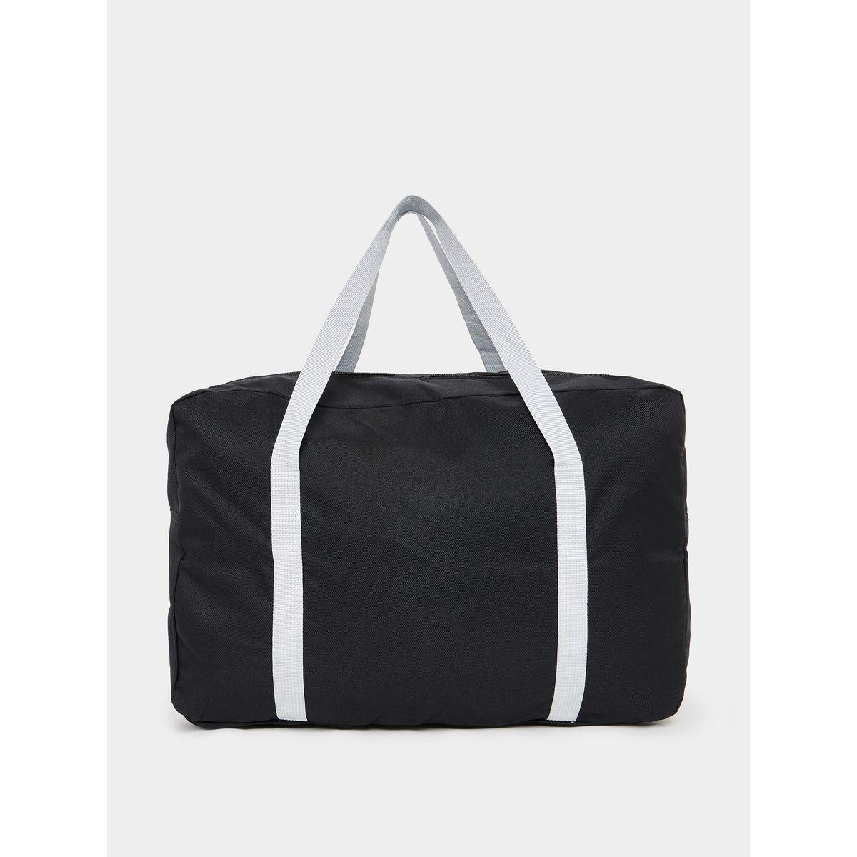 Styli Patch Detail Gym Bag with Zip Closure-travel-luggagesandbags-luggage-image-4