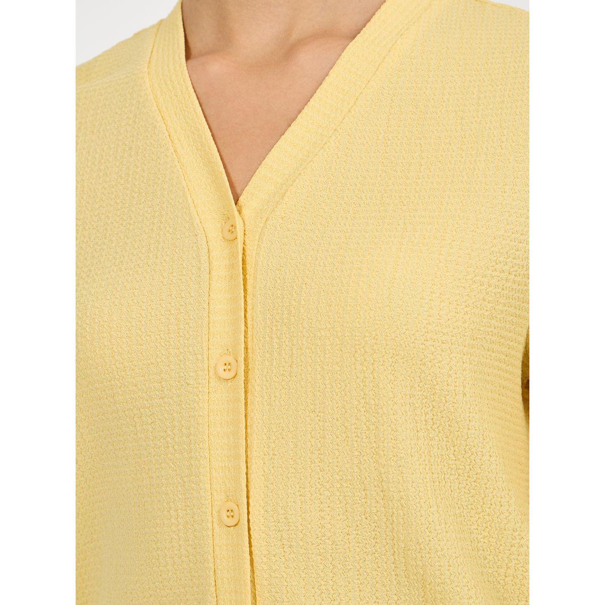 بلوزة بتفاصيل بارزة الملمس واكمام قصيرة-women-clothing-shirtsandblouses-blouses-image-3