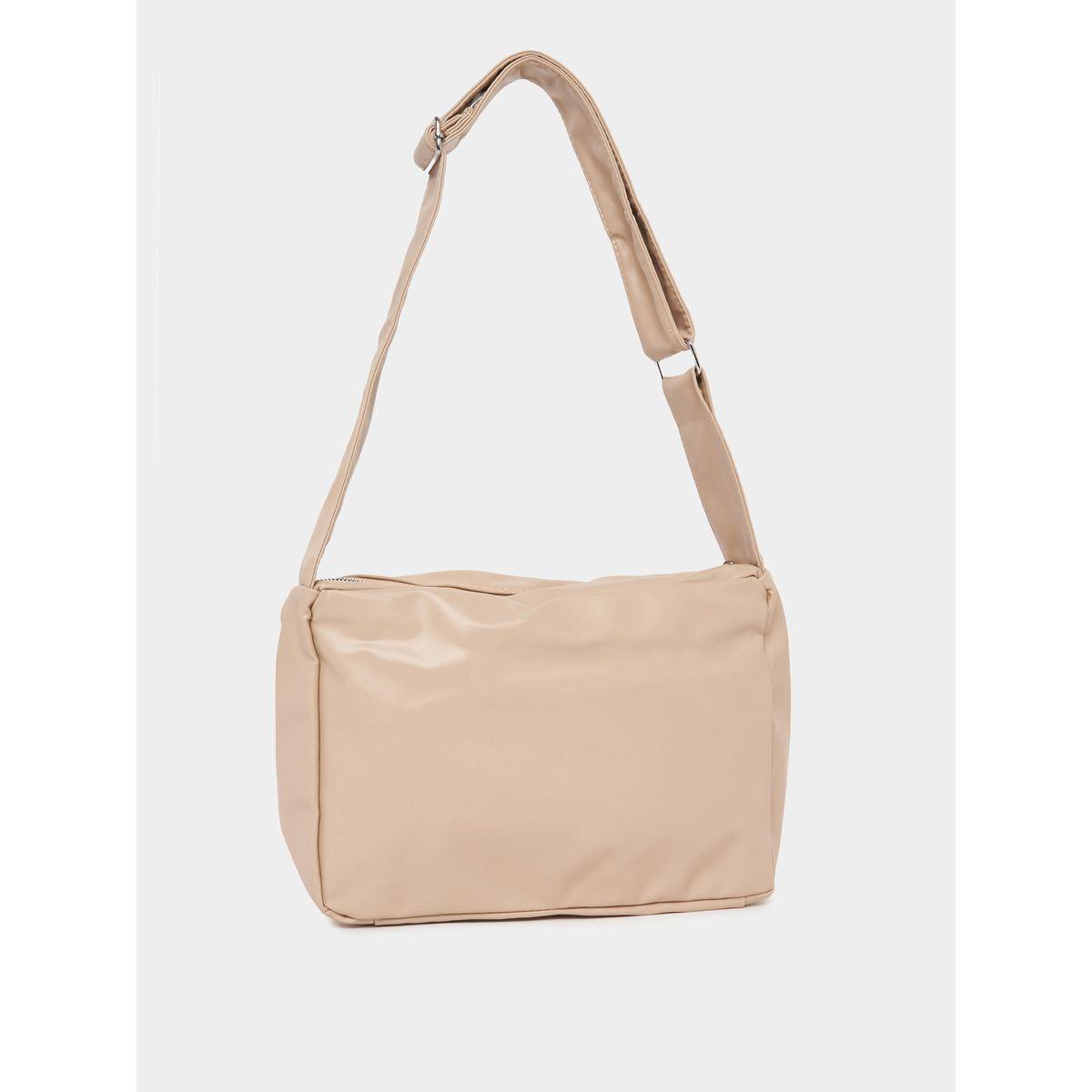 Styli Plain Crossbody Bag with Zip Closure-women-bagsandwallets-handbags-image-1