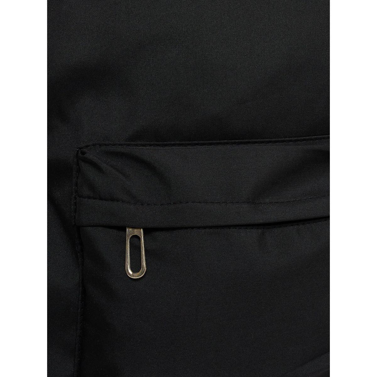 Styli Solid Front Pocket Backpack with Zip Detail-women-bagsandwallets-backpacks-image-5