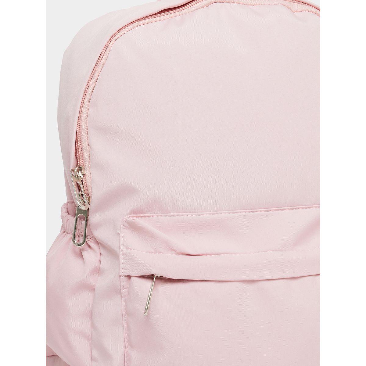 Styli Solid Front Pocket Backpack with Zip Detail-women-bagsandwallets-backpacks-image-5