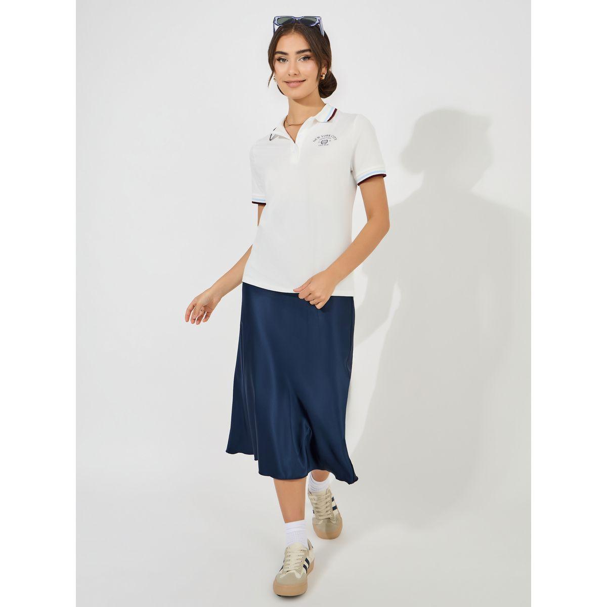 Styli Regular Fit Rib Collar Tipping Polo T-Shirt-women-clothing-tshirts-image-3