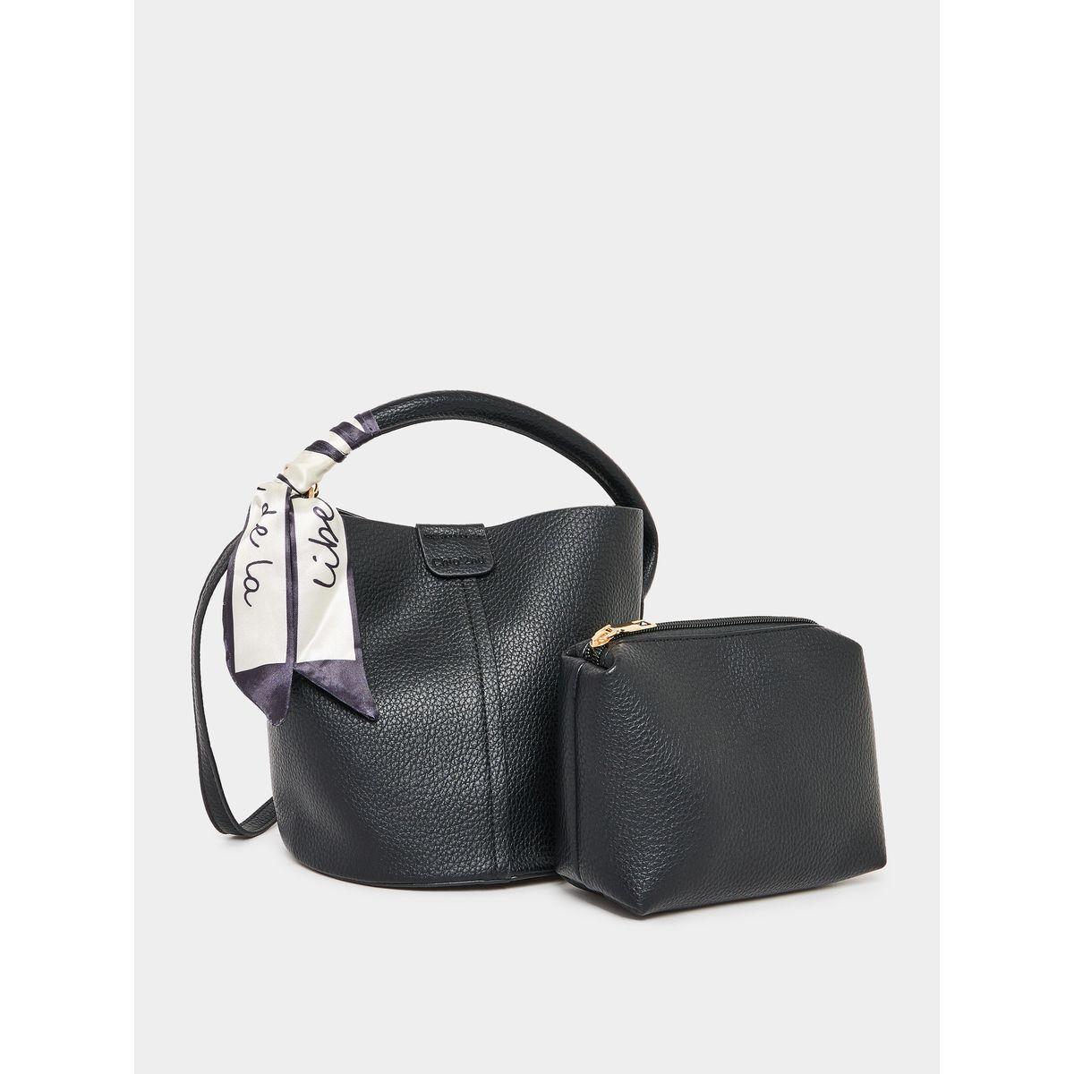 Styli Scarf Detail Button Bucket Bag-women-bagsandwallets-handbags-image-4
