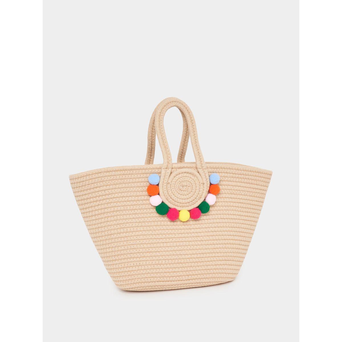 Styli Multi Pompom Detail Shoulder Bag-women-bagsandwallets-handbags-image-1