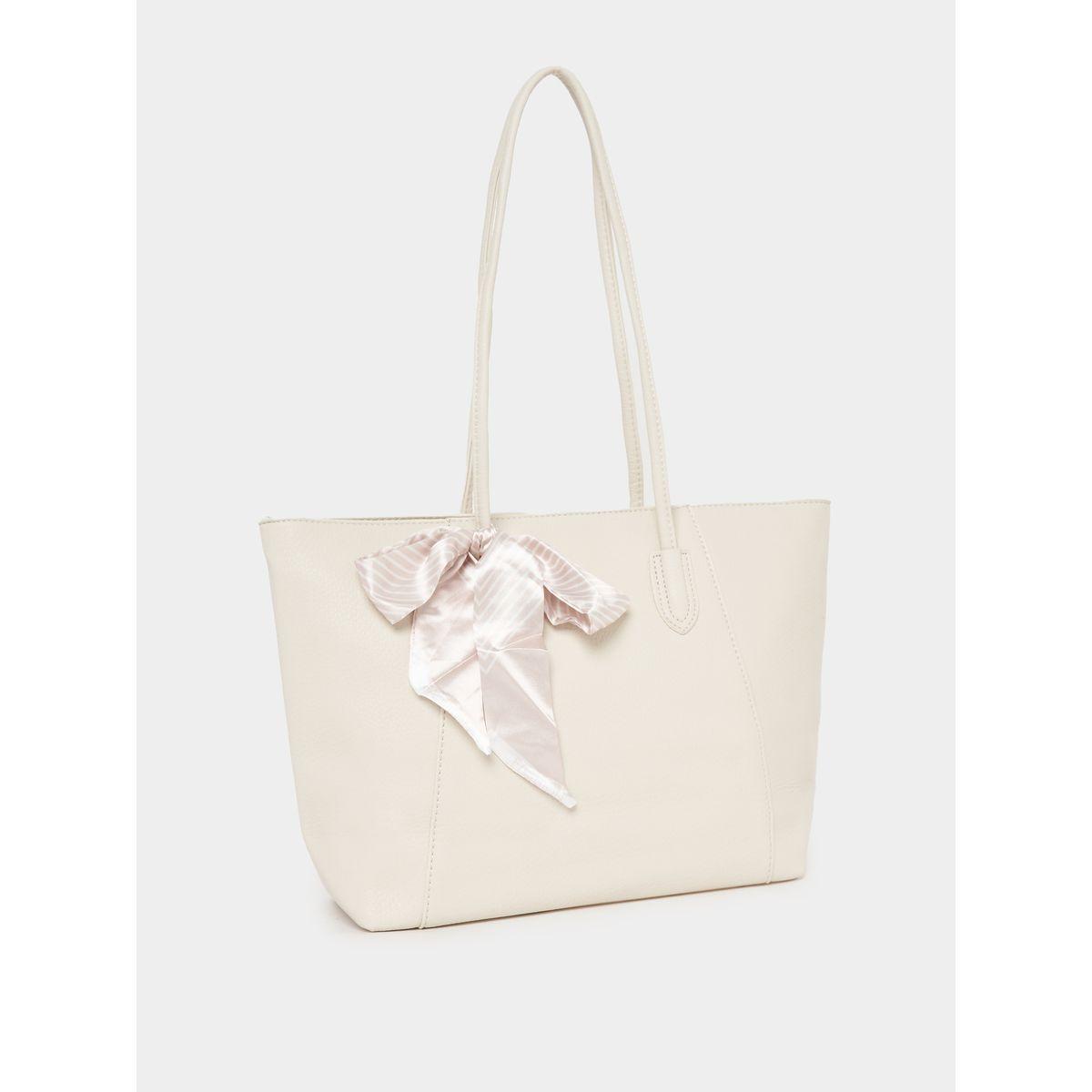 شنطة سادة مزينة بربطة ريبون-women-bagsandwallets-handbags-image-1