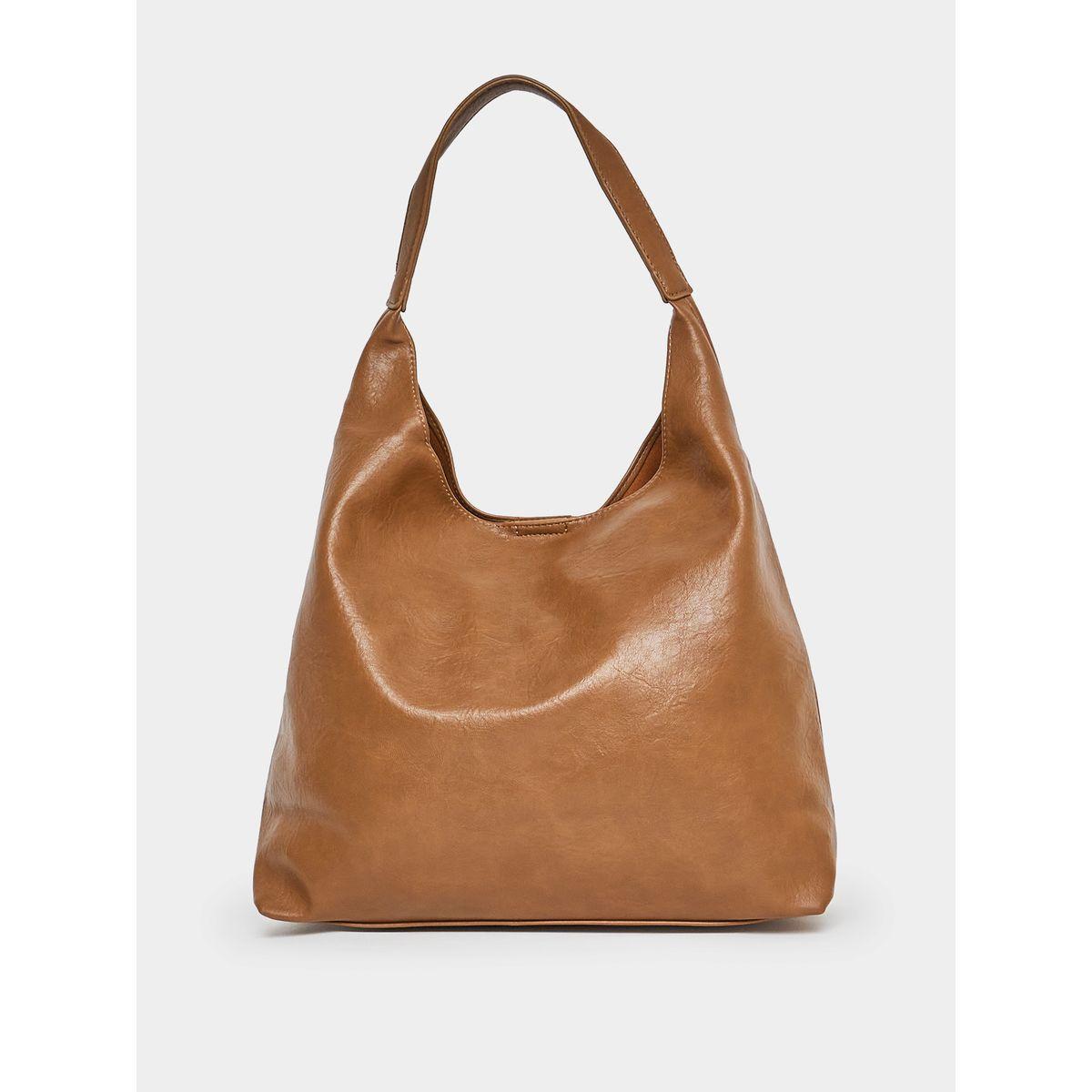 Styli Plain Shoulder Bag with Pouch-women-bagsandwallets-handbags-image-4