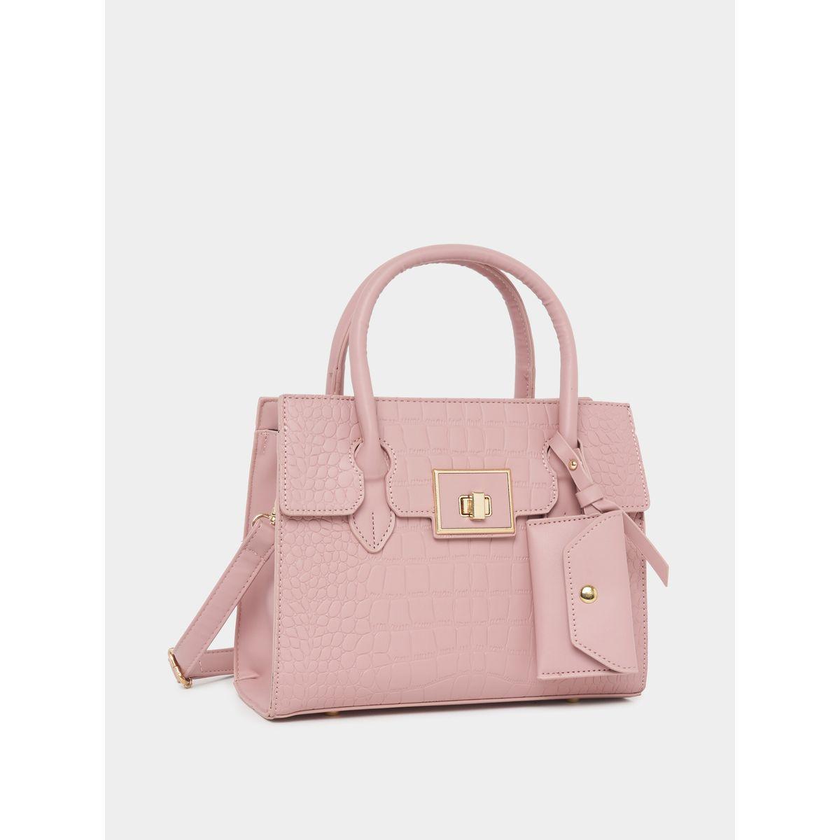 شنطة يد بتفاصيل بارزة الملمس مع محفظة-women-bagsandwallets-handbags-image-1