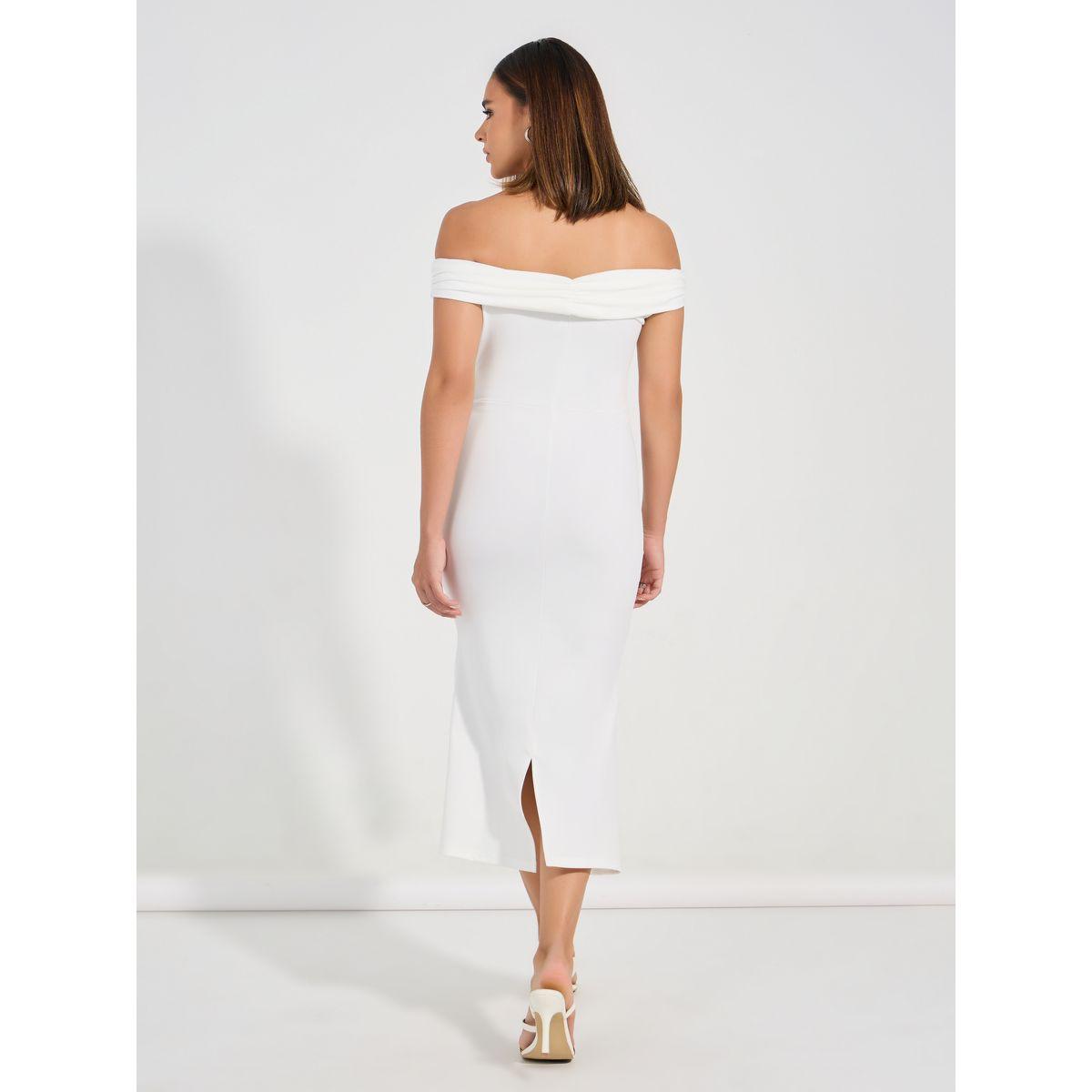 Styli Solid Off Shoulder Neck Bodycon Midi Dress-women-clothing-dresses-image-5