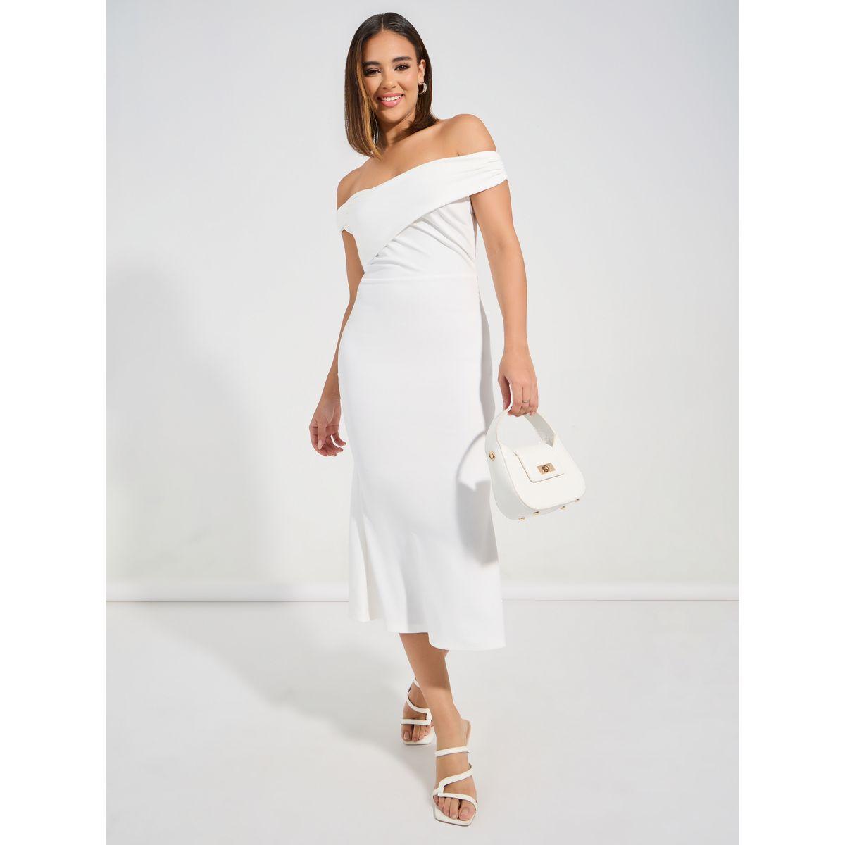 Styli Solid Off Shoulder Neck Bodycon Midi Dress-women-clothing-dresses-image-6