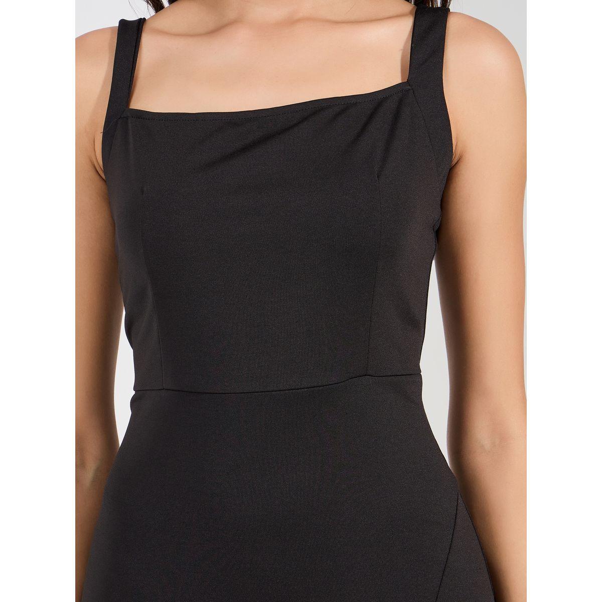 فستان بديكون طويل بلا اكمام مع حافة بشق-women-clothing-dresses-image-3