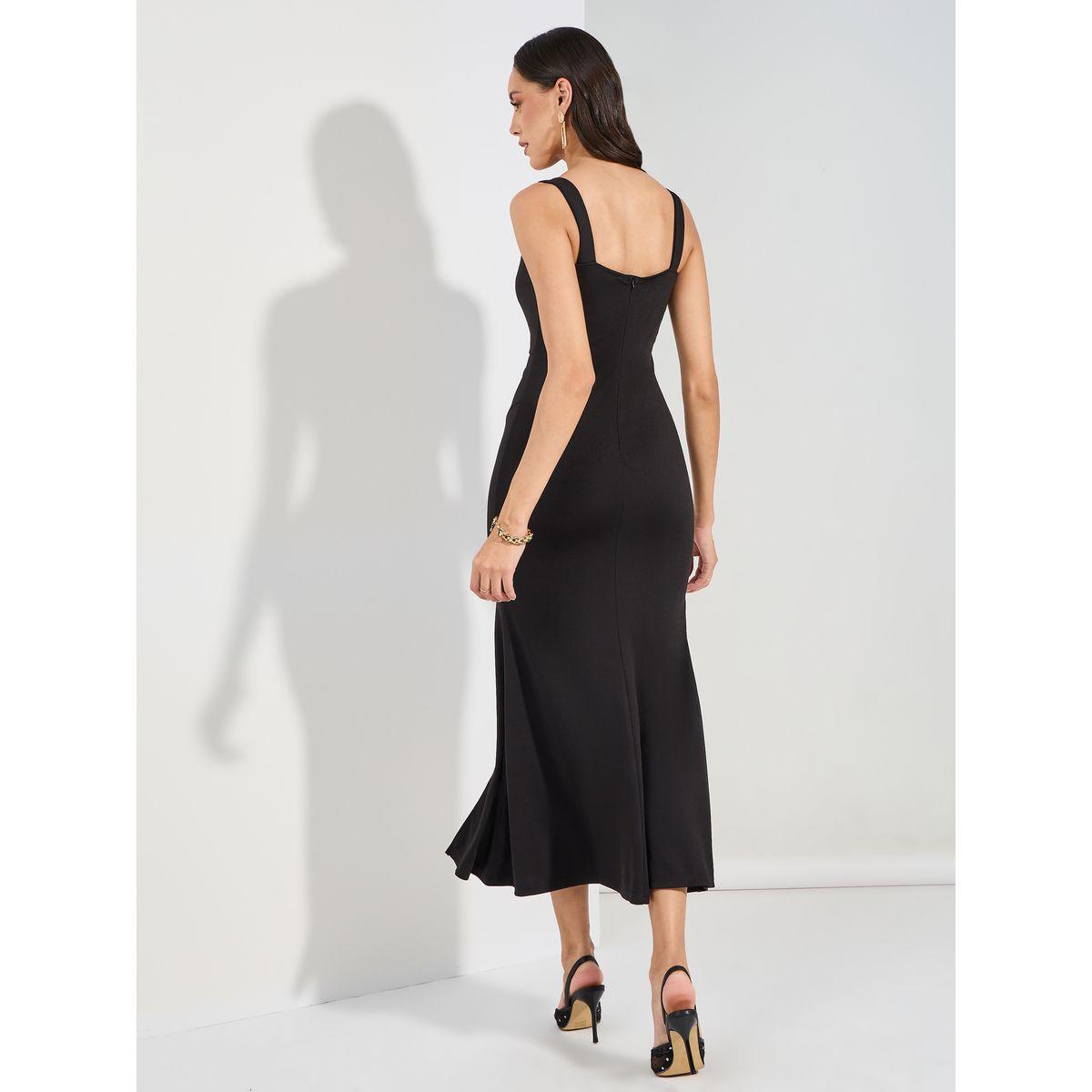 Styli Sleeveless Bodycon Maxi Dress with Split Hem-women-clothing-dresses-image-4