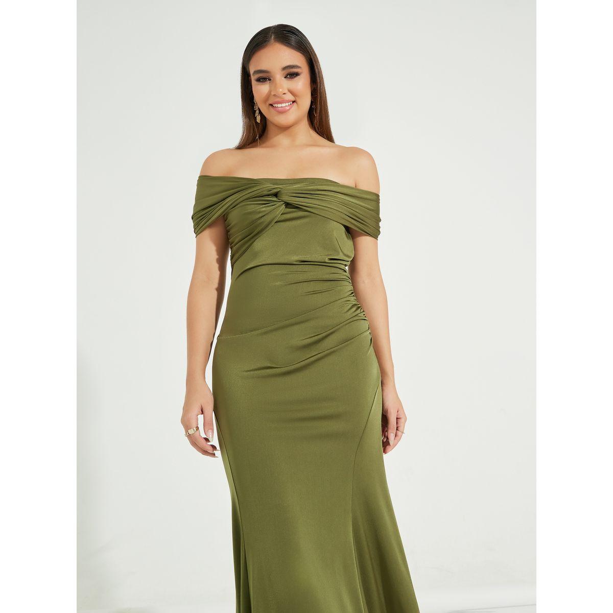 فستان طويل بحافة ميرميد واكتاف مكشوفة-women-clothing-dresses-image-5