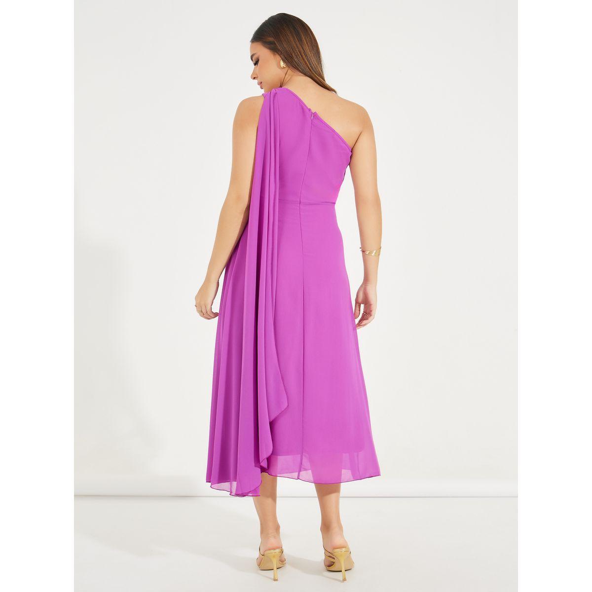 فستان ميدي سادة بكتف واحد-women-clothing-dresses-image-6