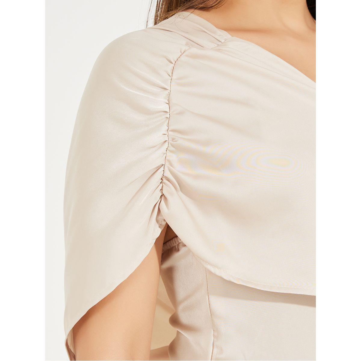 فستان طويل سادة بكتف واحد وتفاصيل مزمومة-women-clothing-dresses-image-6