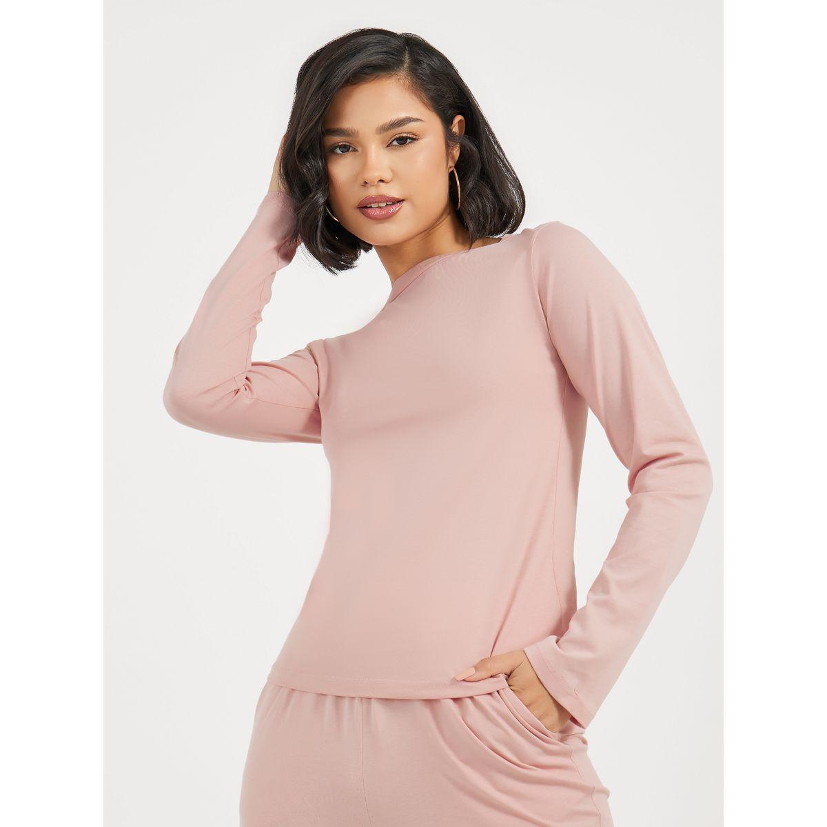 Styli Long Sleeve Knit Top And Wide Leg Joggers Co-Ords Set-women-clothing-coordsets-image-2