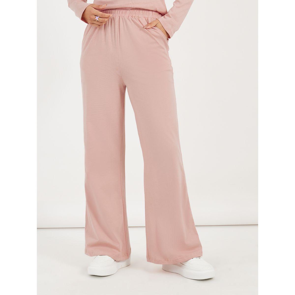 Styli Long Sleeve Knit Top And Wide Leg Joggers Co-Ords Set-women-clothing-coordsets-image-4
