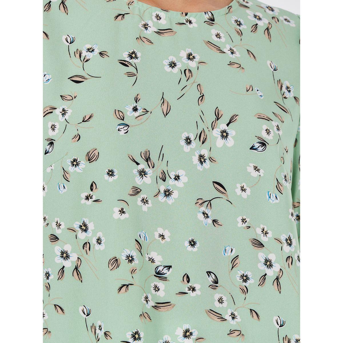 Styli Floral Print Round Neck Blouse-women-clothing-shirtsandblouses-blouses-image-5