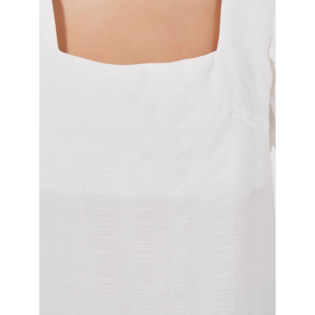 Styli Square Neck Woven Top with Flutter Sleeves-women-clothing-shirtsandblouses-blouses-image-5