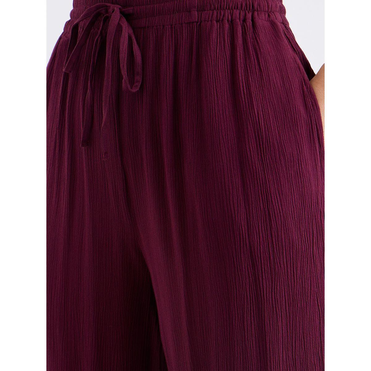 Styli Crinkled Oversized Shirt and Wide Leg Pants Co-Ords-women-clothing-coordsets-image-6