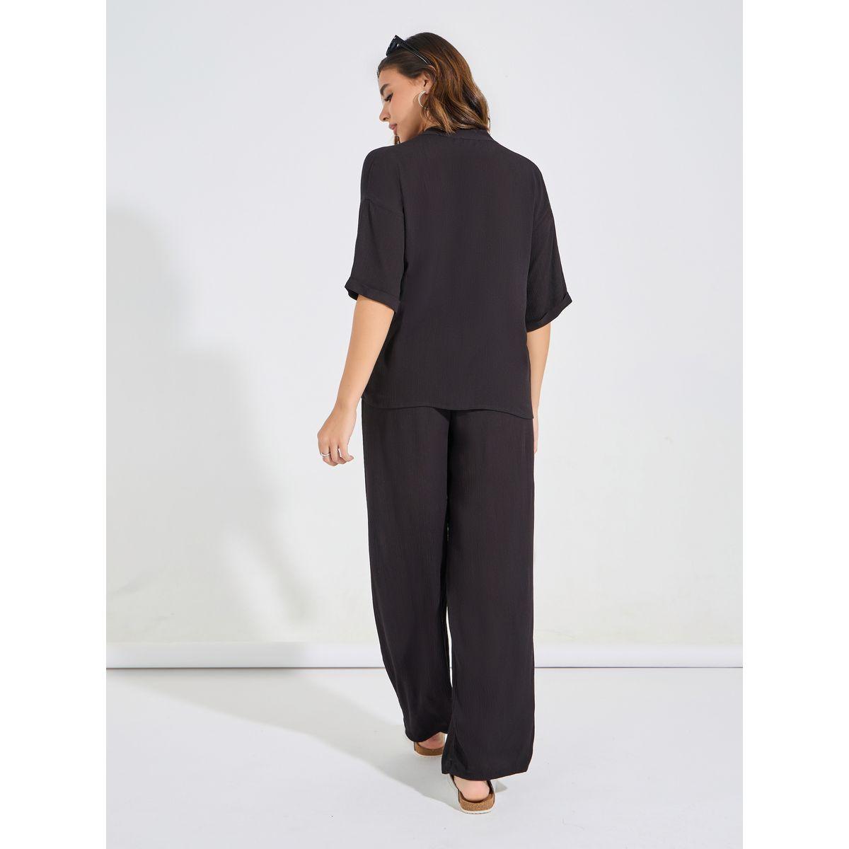 طقم منسق من جوغر بارجل واسعة مع بلوزة بوكسي-women-clothing-coordsets-image-5