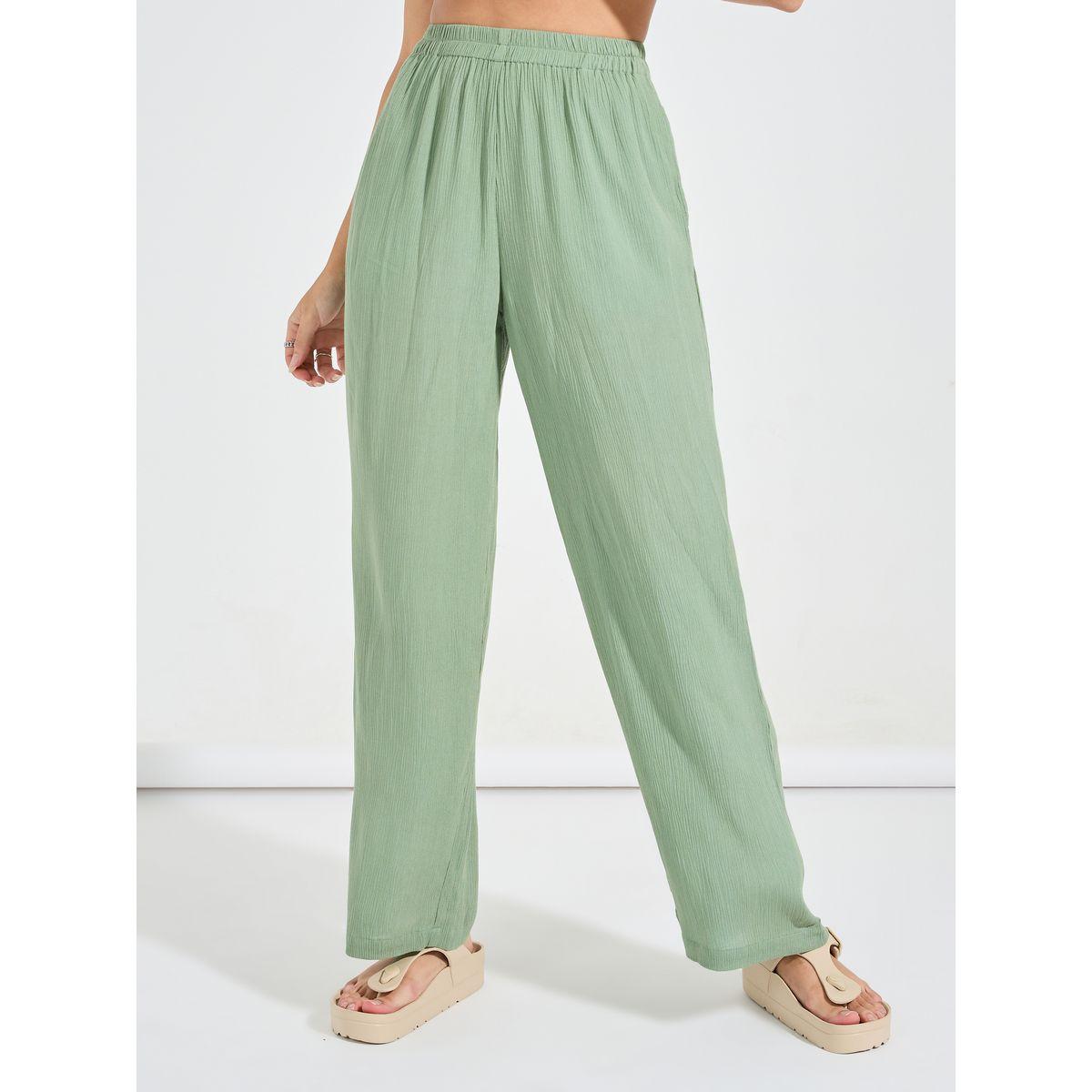 طقم منسق من بنطال بارجل واسعة مع بلوزة بوكسي-women-clothing-coordsets-image-6