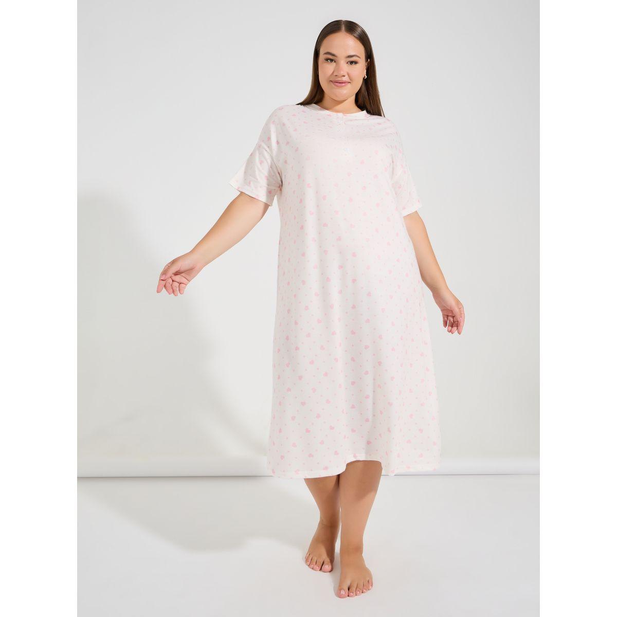 قميص نوم بمقاس كبير واكتاف منخفضة-women-clothing-nightwear-nighties-image-1