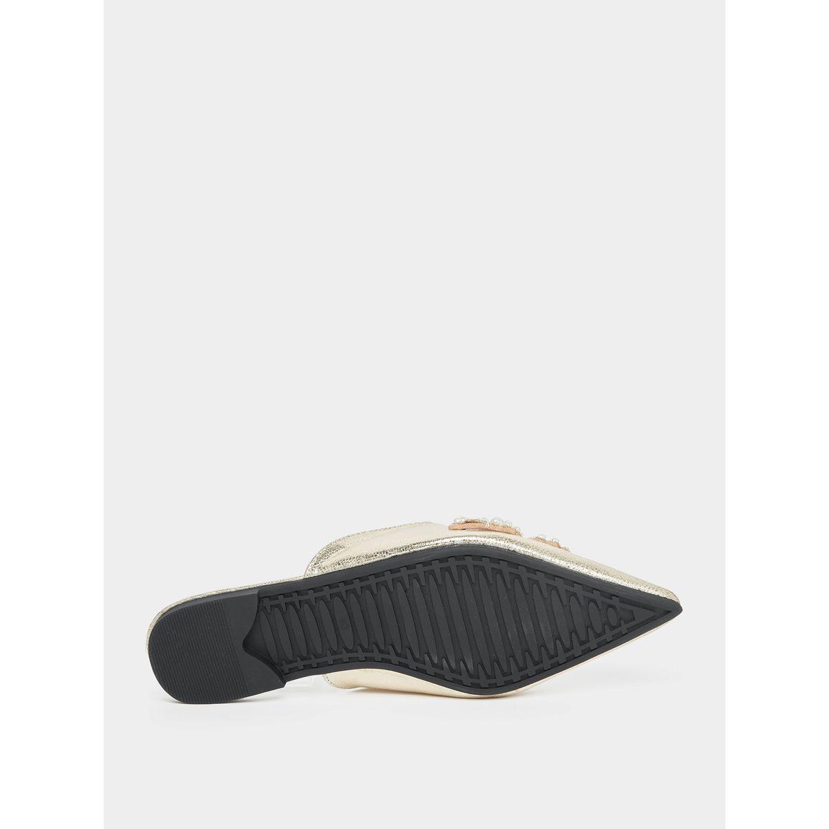 Styli Faux Pearl Studded Strap Mules-women-shoes-loafersandmoccasins-image-7