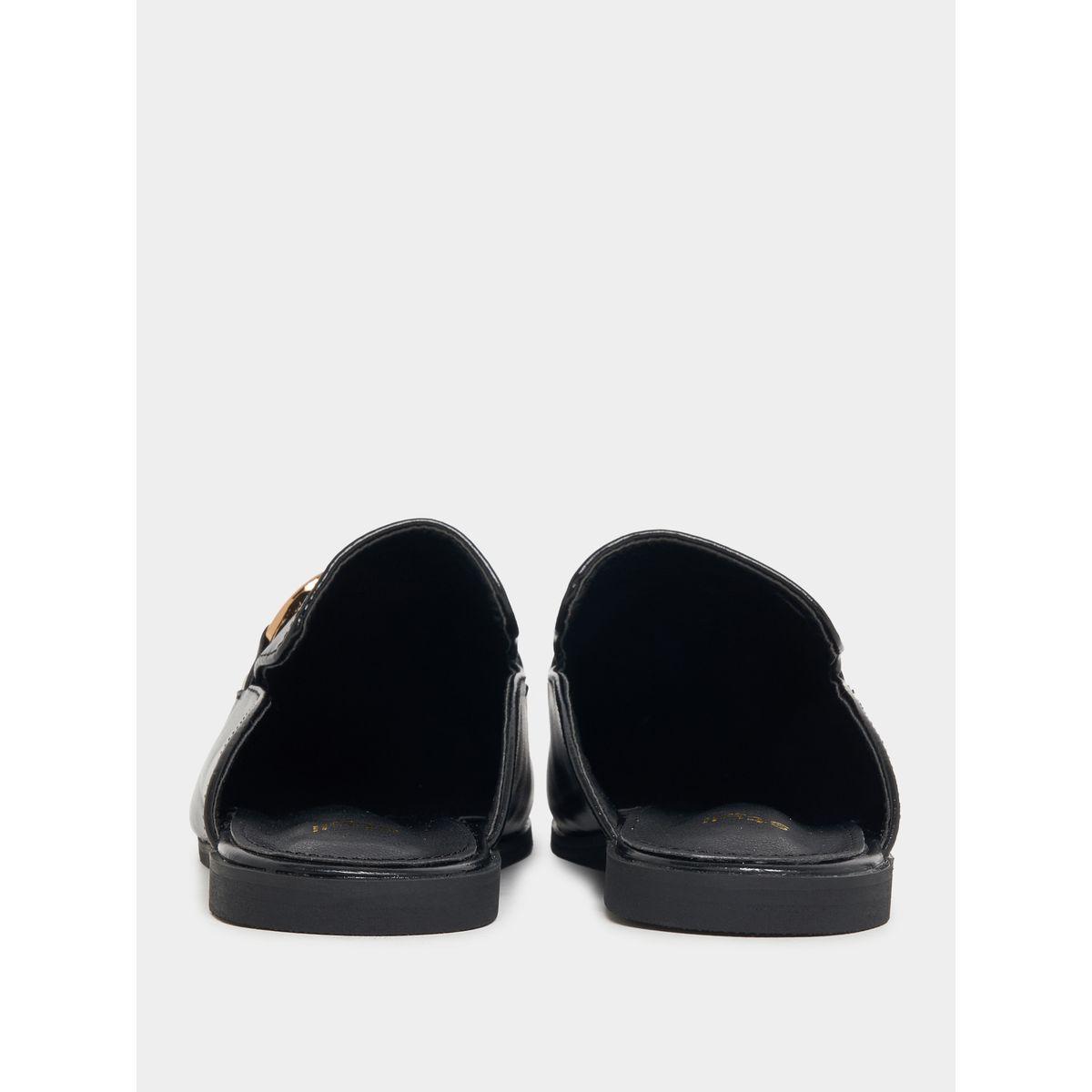 Styli Buckle Trim Slip On Mules-women-shoes-loafersandmoccasins-image-5