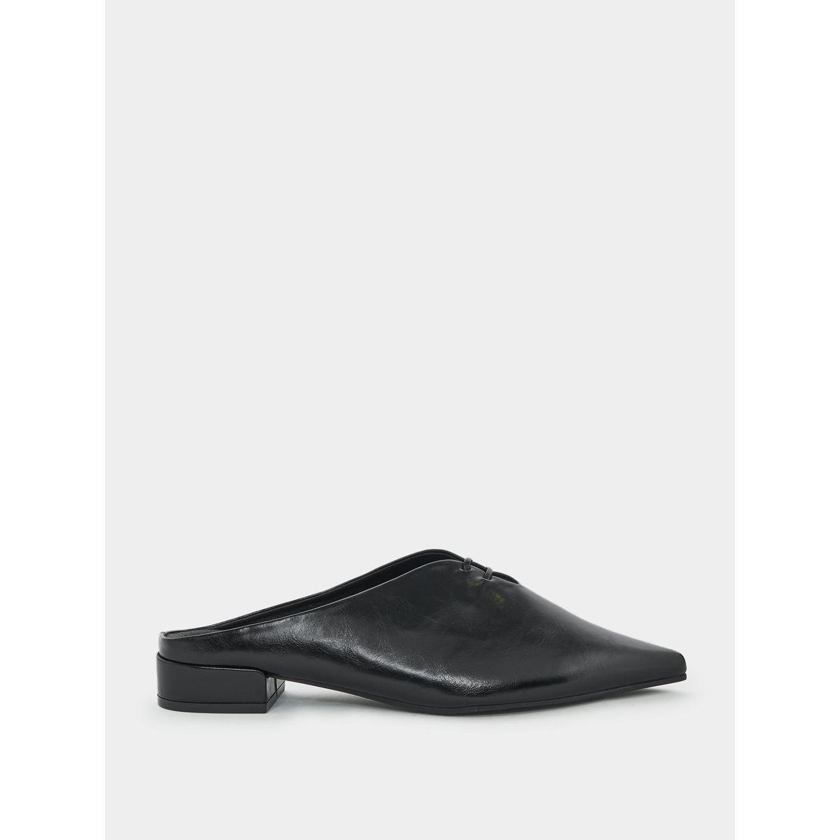Styli Solid Pointed Toe Mules-women-shoes-loafersandmoccasins-image-3