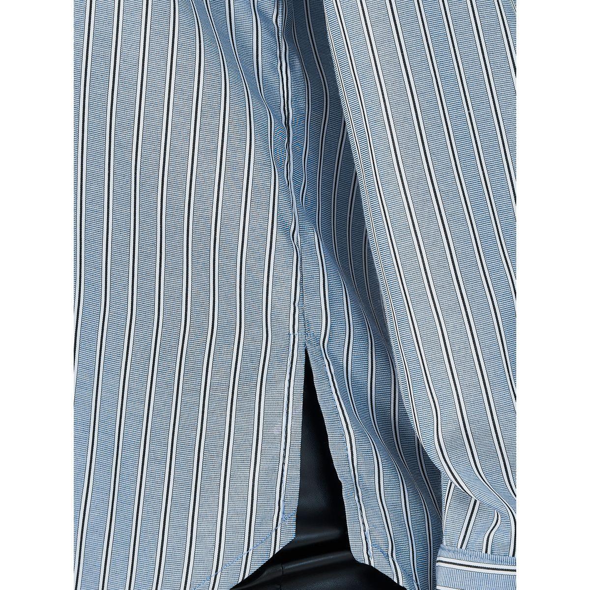 Styli Striped  Button Through Oversized Shirt-women-clothing-shirtsandblouses-shirts-image-4