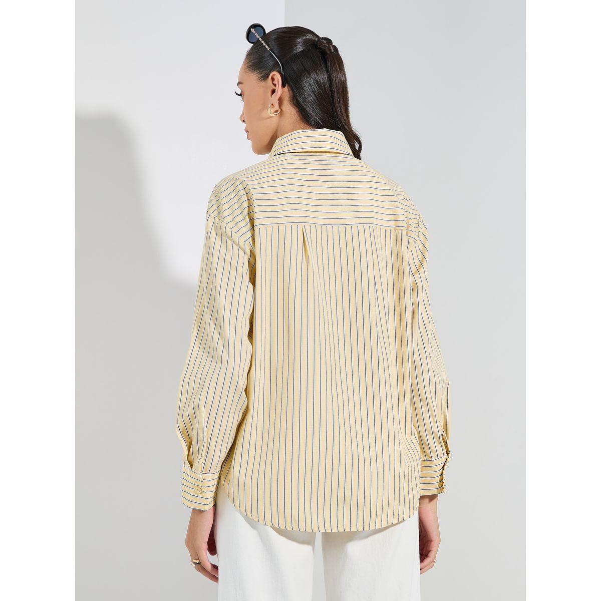 Styli Oversized Striped  Button Through Shirt-women-clothing-shirtsandblouses-shirts-image-6