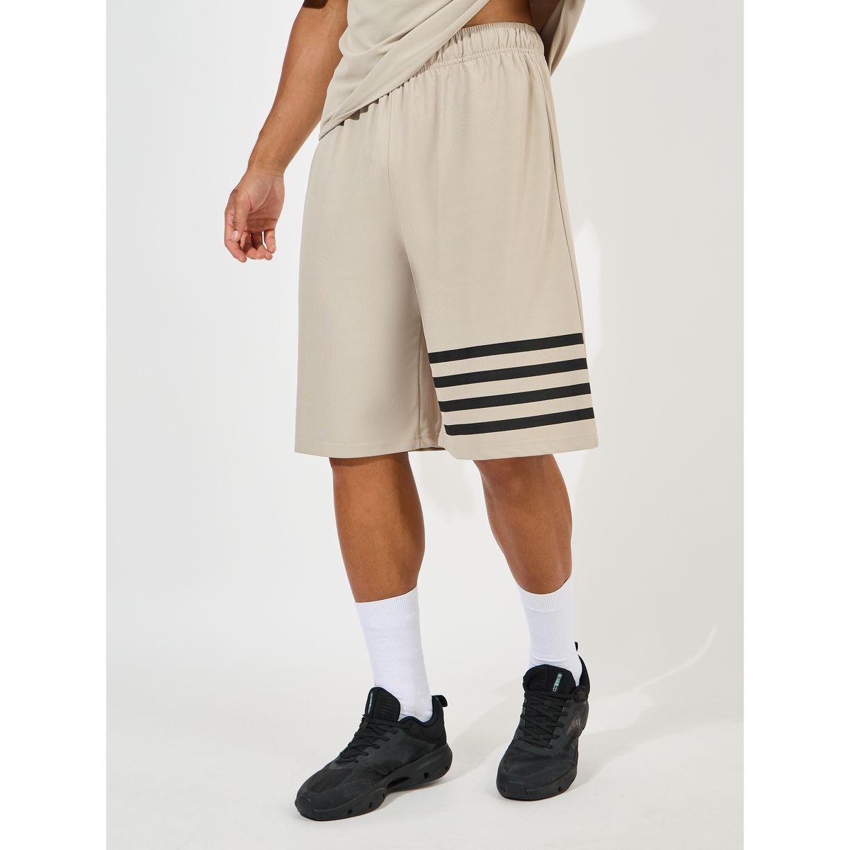 Styli Oversized Stretch Pique Knit T-Shirt & Striped Shorts Set-men-clothing-coordsets-image-5