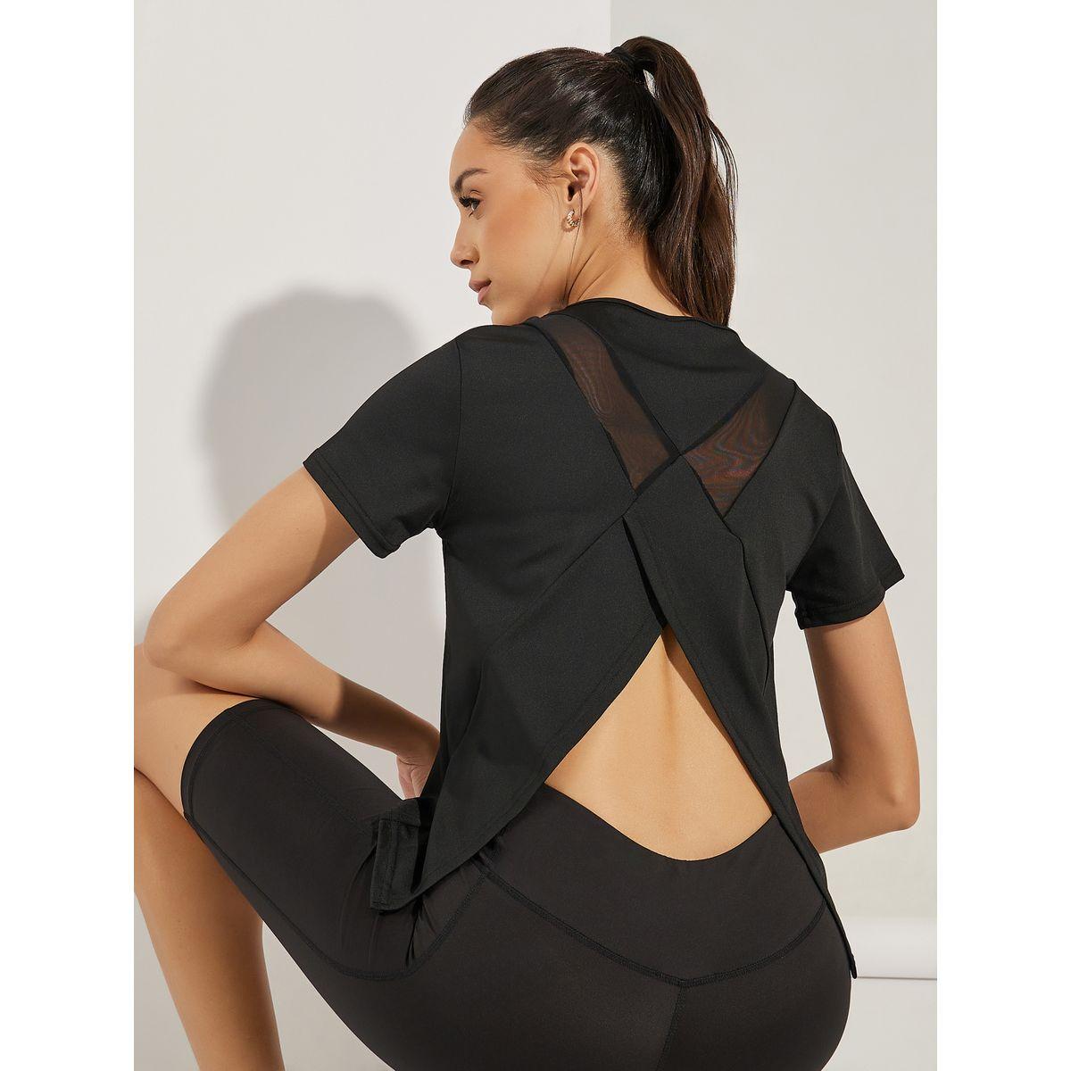 Styli Active Dual Back Mesh Panel Top-women-clothing-sportswearandactivewear-tshirtsandvests-image-1