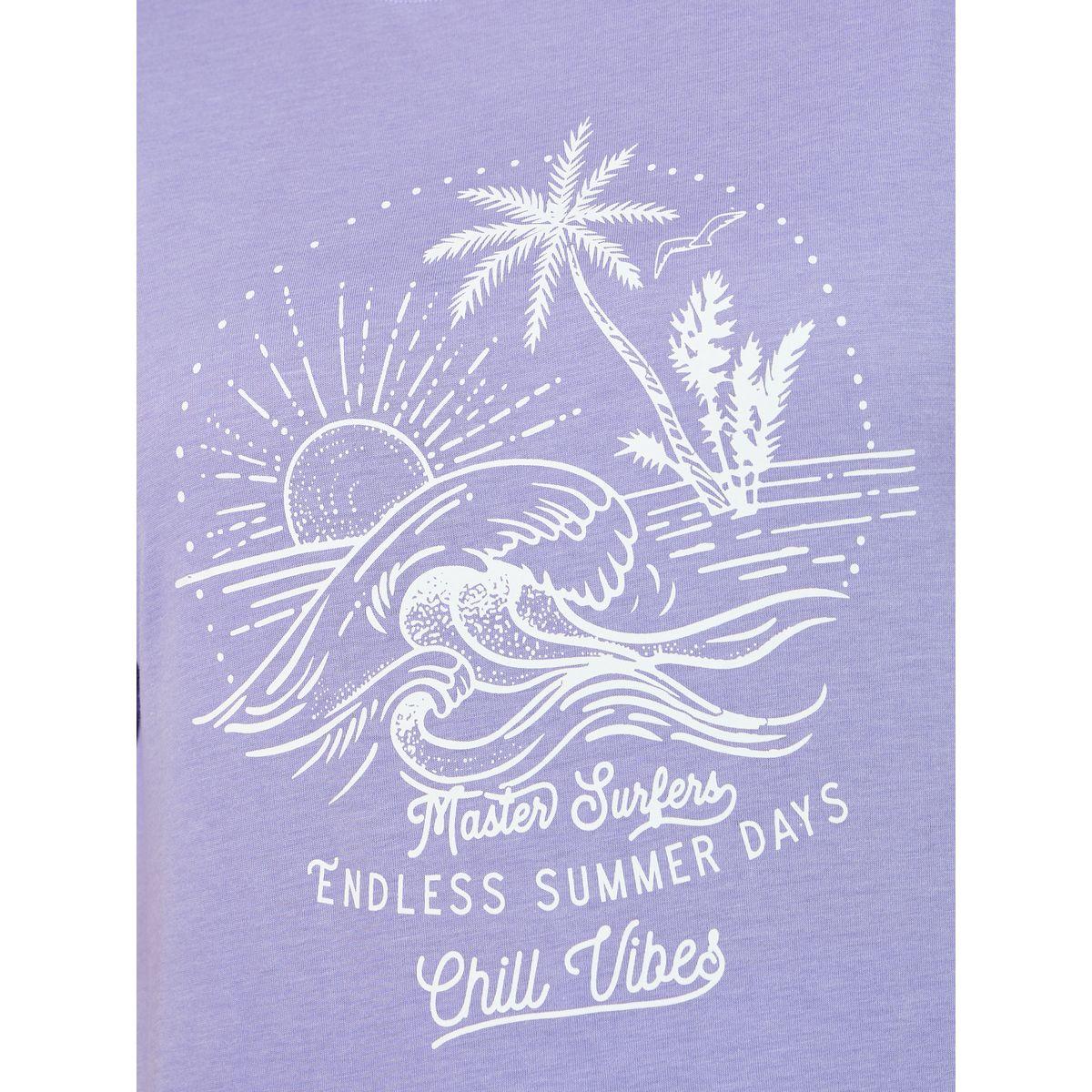 Styli Unwind Plus Size Chill Vibes Graphic T-Shirt & Pyjama Set-women-clothing-nightwear-pyjamas-longsets-image-3
