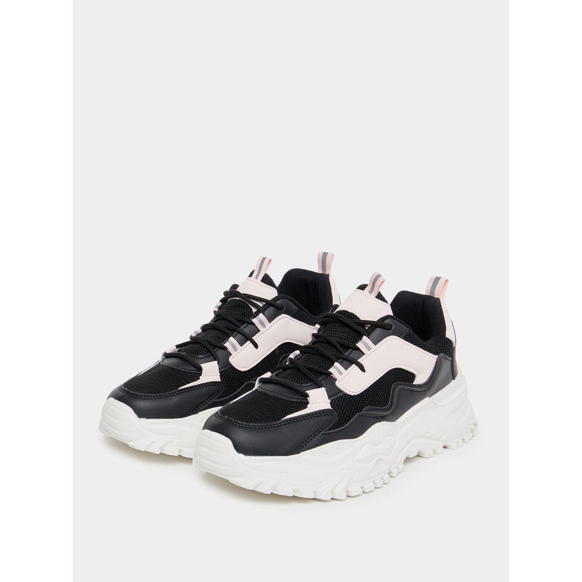 Styli Chunky Sole Color Block Mesh Sneakers-women-shoes-sneakers-image-3