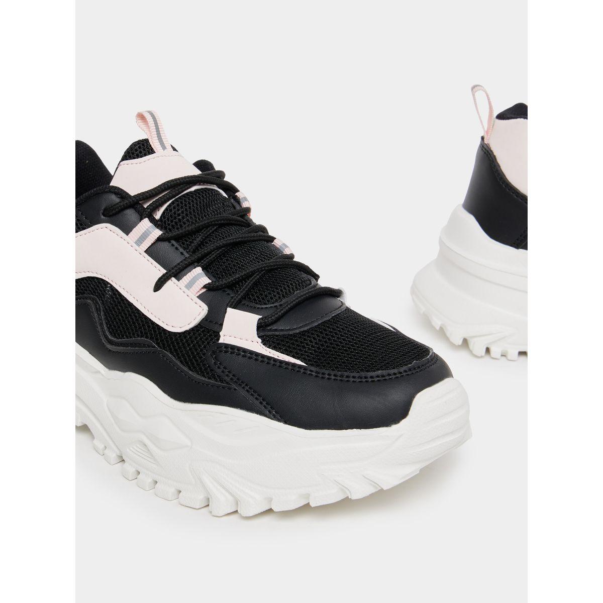 حذاء سنيكرز بنعل شانكي ونمط كتل الالوان-women-shoes-sneakers-image-4