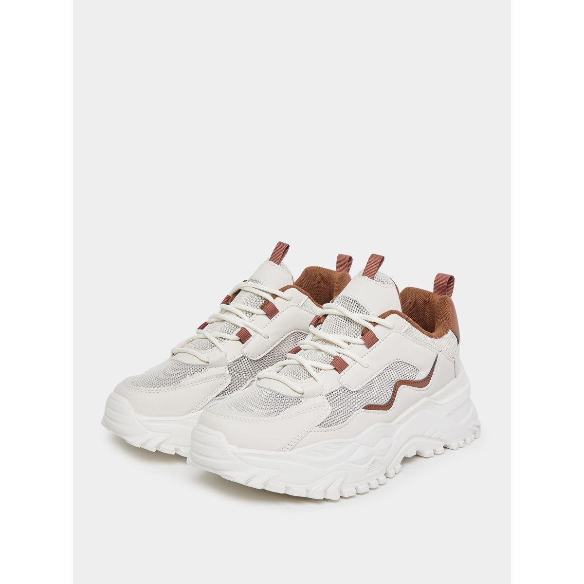 Styli Chunky Sole Color Block Mesh Sneakers-women-shoes-sneakers-image-2