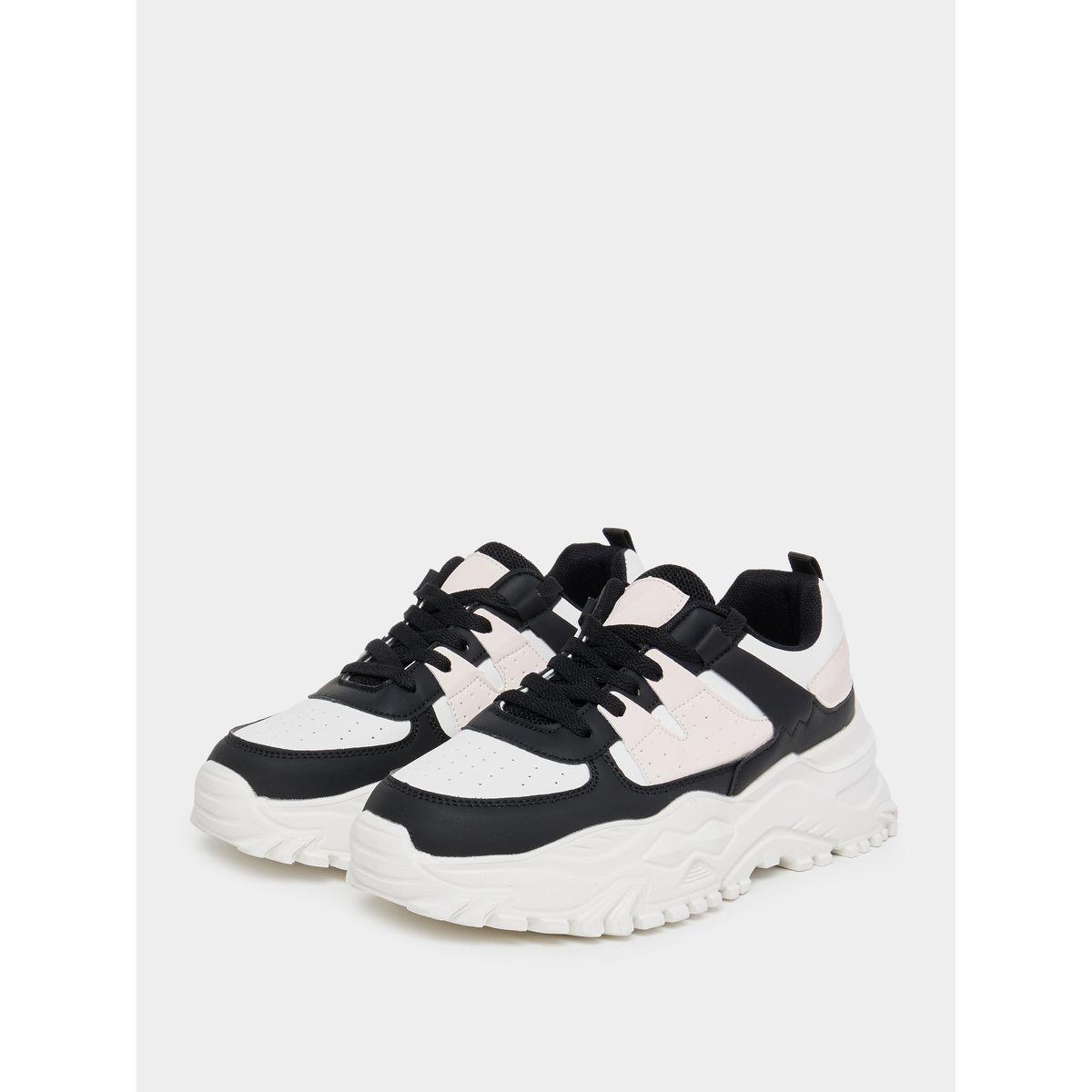 Styli Chunky Sole Lace Up Sneakers-women-shoes-sneakers-image-3