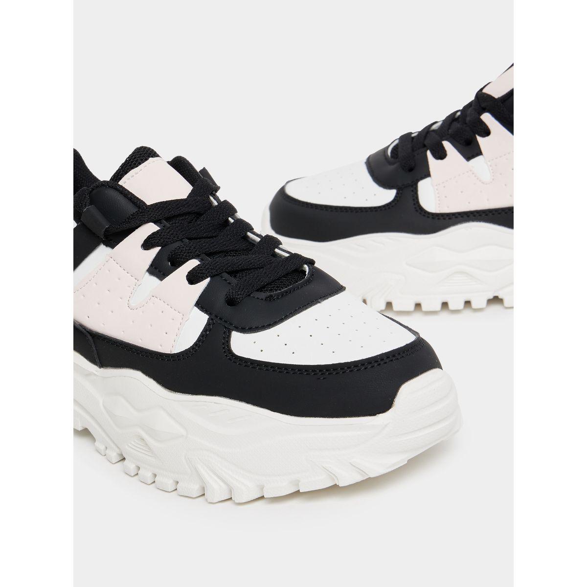 Styli Chunky Sole Lace Up Sneakers-women-shoes-sneakers-image-4