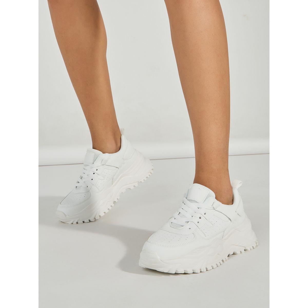 Styli Chunky Sole Lace Up Sneakers-women-shoes-sneakers-image-1