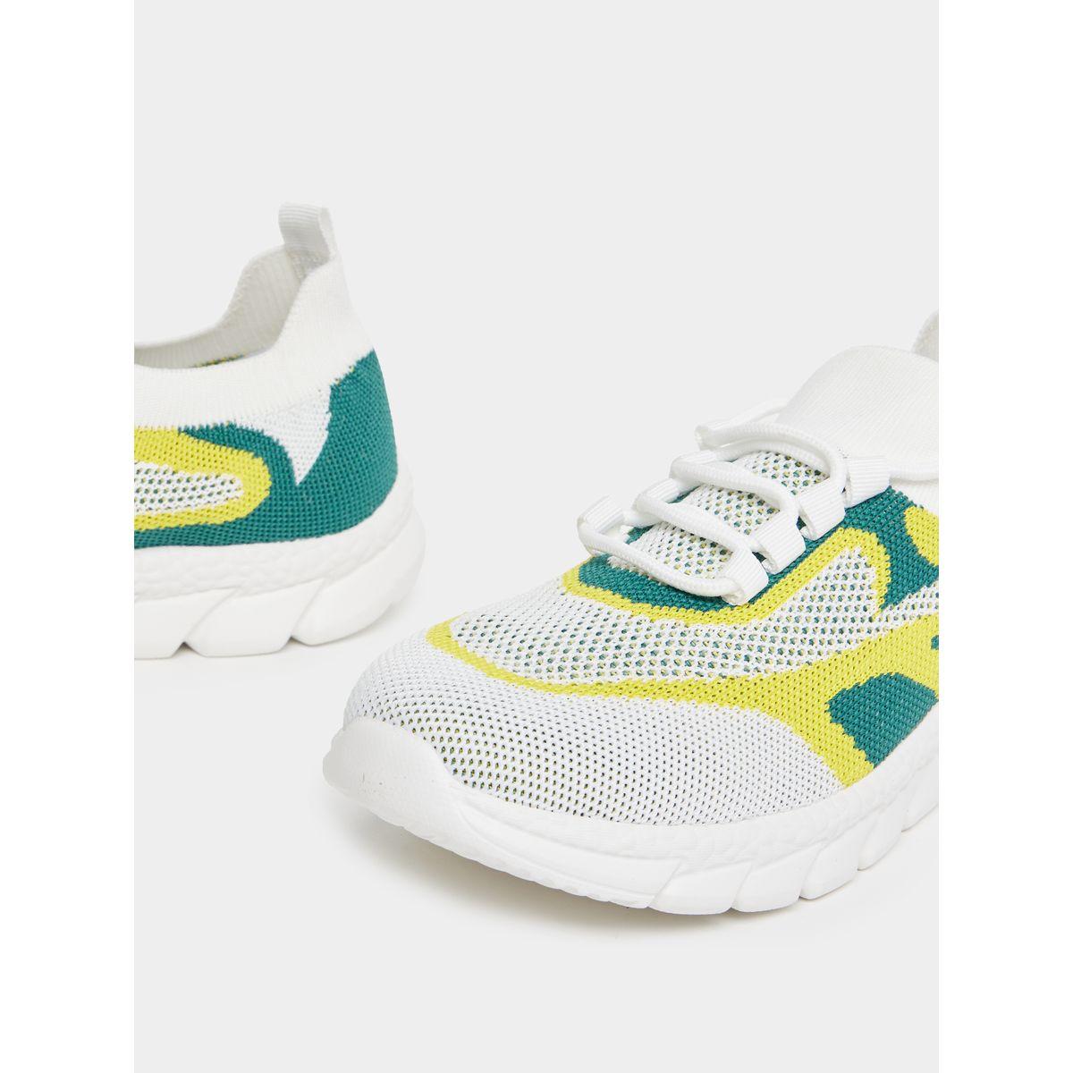 Styli Patterned Knit Foam Sole Sneakers-women-shoes-sneakers-image-4