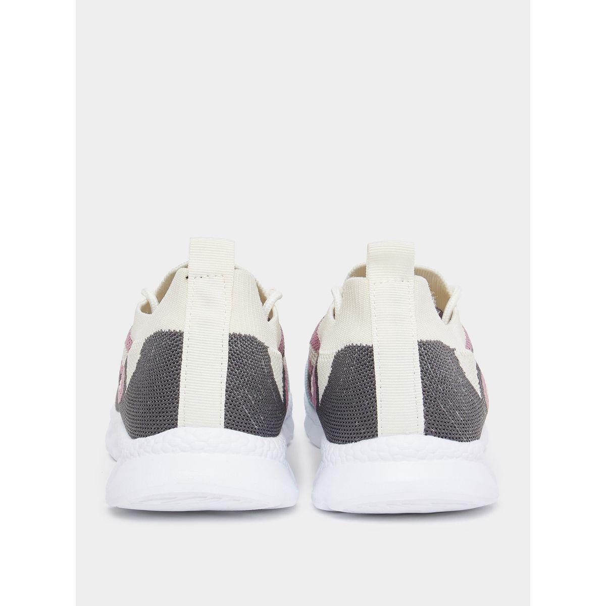 Styli Patterned Knit Foam Sole Sneakers-women-shoes-sneakers-image-5