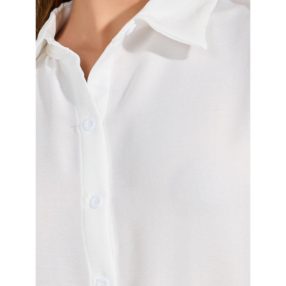 Styli Solid Button Placket Collared Bodysuit-women-clothing-tshirts-image-4